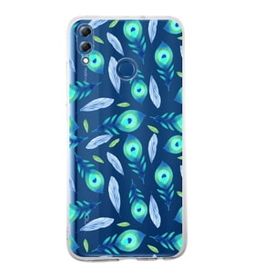 PrintiFy Huawei Honor 8X ile Uyumlu 1mm Slim Fit Nazar Boncuğu 3 Baskılı Şeffaf  Kılıf