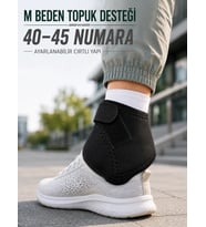 Mey İthalat® M Beden Topuk Çorabı 40-45 Numara Ayarlanabilir Cırtlı Topuk Destekleyici