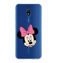 Xiaomi Redmi 8A Uyumlu Kapak Minnie Mouse Tasarımlı Şeffaf Silikon Kılıf