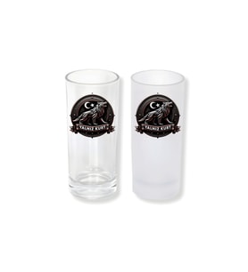 Ghostbastır Design Yalnız Kurt Buzlu / Buzsuz Seçenekli Rakı Bardağı – 1 Adet Şık Sunum Bardağı 0174