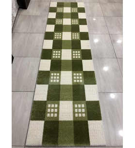 Saray Halı Samyeli 10854 Wy 80X300 Krem Yeşil 3 Metre Yolluk !