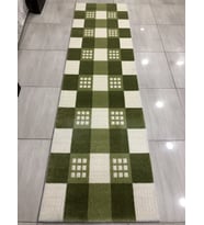 Saray Halı Samyeli 10854 Wy 80X300 Krem Yeşil 3 Metre Yolluk !