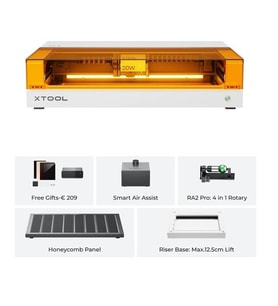 xTool S1 20W DELUXE PAKET LAZER  MAKİNASI (BEYAZ)