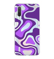 Xiaomi Mi 9 Lite Uyumlu Kapak  Renkli Desen Tasarımlı Şeffaf Silikon Kılıf