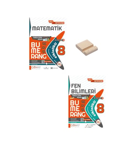LGS 8. Sınıf Bumerang Etkinlikli Defter Matematik ve Fen Bilimleri
