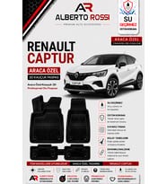 RENAULT CAPTUR 2013 - 2019 Araca Özel Kauçuk 3D Profesyonel Oto Paspası