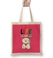 Funny Cat Lover Gifts For Women Men Kkids Bez Çanta Uzun Saplı