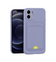 Apple İphone 11 Kılıf Kelvin Kartvizitli Silikon - Lila
