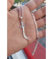 925 Ayar Gümüş Zülfikar Kolye