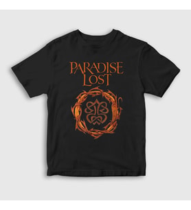 Presmono Unisex Çocuk Siyah Logo Paradise Lost T-Shirt 549957tt