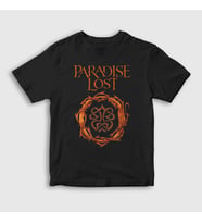 Presmono Unisex Çocuk Siyah Logo Paradise Lost T-Shirt 549957tt