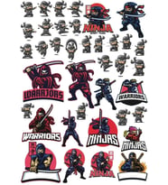 Ninja Sticker Set 20 Parça Telefon, Tablet, Defter, Laptop Sticker