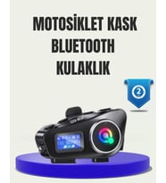 Ip65 Suya Dayanıklı Kask Bluetooth Kulaklık Lcd Ekranlı