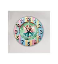 bilge Tasarım 2D GÖRÜNÜMLÜ BASKILI ÇOCUK ODASI Duvar Saati 30 x 30CM (Karışık)