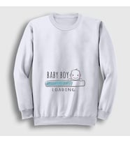 Presmono Unisex Beyaz Baby Boy Loading Yükleniyor Doğum Hamilelik Sweatshirt 531390tt