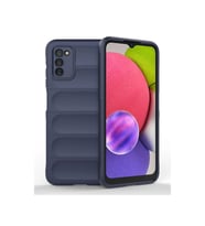 Samsung Galaxy A03s Kılıf Optimum Silikon - Lacivert