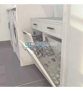 Kirli Temiz Çamaşırlık Sepet Plastiği