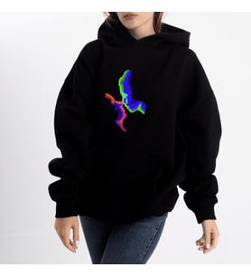 Unisex Two Face Kapüşonlu Sweatshirt