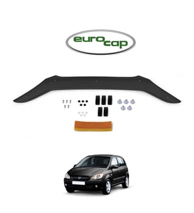 EUROCAP Hyundai Getz Ön Kaput Maskesi Koruma Rüzgarlığı Deflektör 3mm Akrilik Parlak Siyah 2006-2011