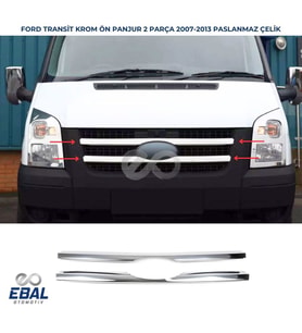 Ford Transit Krom Ön Panjur 2 Prç. 2007-2013 P. Çelik