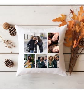 Beş Fotoğraflı Kişiye Özel Yastık