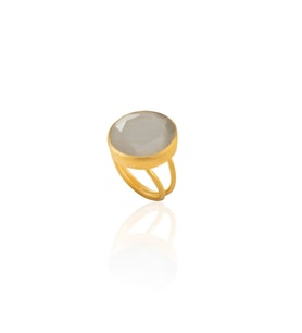 Kadir Jewellery 22 Ayar Altın Kaplama Zirkon Taşlı Kadın Otantik Yüzük