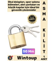 #Kilit Çelik Gövde Güvenlik Kilidi Dayanıklı Koruma Emniyetli Sağlam Mekanizma Sarı Asma Kilit 50 Mm