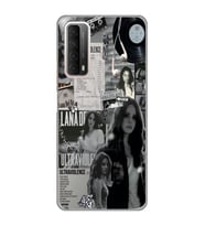 Huawei P Smart 2021 Uyumlu Lana Del Rey Desenli Şeffaf Telefon Kılıfı