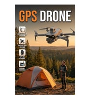 Katlanabilir GPS Drone – Çift Kameralı ve Ekranlı Kumandalı