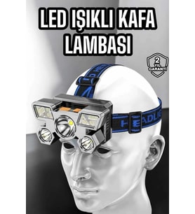 Kafa Lambası Hafif Ve Esnek Çift Anahtarlı Far Led Işık