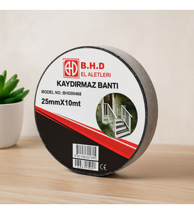Kaydırmaz Bant 25 mm x 10 m Siyah