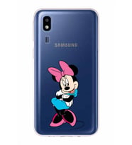 Samsung Galaxy A2 Core  Kapak Minnie Mouse Tasarımlı Şeffaf Silikon Kılıf