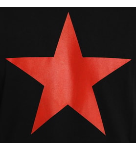 Bant Giyim - Kızılyıldız Siyah Erkek T-shirt Tişört