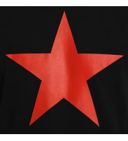 Bant Giyim - Kızılyıldız Siyah Erkek T-shirt Tişört