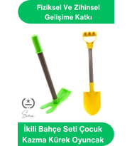 #KazmaKürek İkili Bahçe Seti Çocuk Kazma Kürek Oyuncak Kum Plaj Toprak Bahçe Oyun Seti Dayanıklı Pla