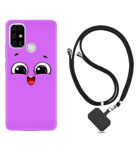 Casper E30 F20 X20 Kılıf Boyun Askılı Silikon Purple Sweety 1717