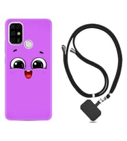 Casper E30 F20 X20 Kılıf Boyun Askılı Silikon Purple Sweety 1717