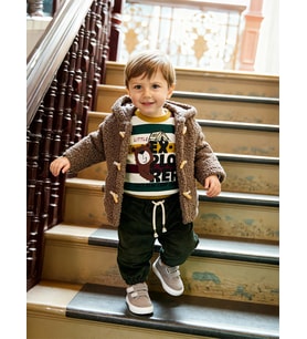 Civil Baby Çoban Düğme 6-18 Ay Mont - Kahverengi