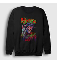 Presmono Unisex Siyah Freddy Krueger Rock Misfits Sweatshirt 474781tt