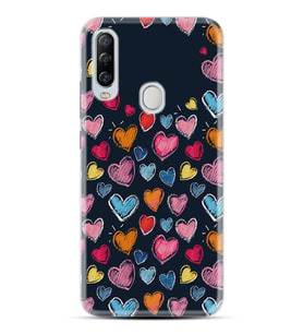 GM 20 Pro Kılıf HD Resim Baskılı Boyama Kalpler StKd -019