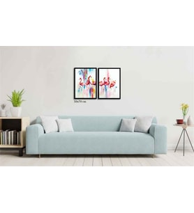 Çerçeveli Doku Efektli Tablo Seti 105x70 cm