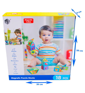 KZL Manyetik 18 Parça Zeka Küpü HD351A (Renksiz)