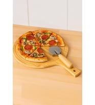 Bambum Napoli - Döner Bıçaklı Yuvarlak Pizza Tahtası