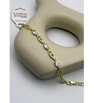 Xuping Ymz Gold Taşlı Oval Taş Tasarım Bileklik - 26ymzb11