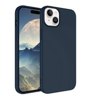 Vendas iPhone 15 Uyumlu Lansman Serisi Içi Kadife Ipek Dokulu Lansman Kılıf (Lacivert)