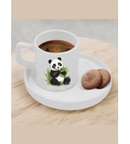 Türk Kahvesi Fincanı Panda Model Fincan