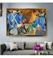 Altın Çerçeveli dekoratif tablo a683 (Gold)