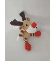 Yılbaşı Geyiği Zubi Amigurumi Organik Oyuncak