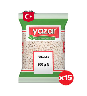 Yazar Kuru Fasulye 900 Gr. x 15 Adet