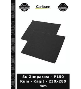 Özel Üretim Aşındırıcı Atölye Tadilat Pürüz Giderici Su Zımparası - P150 Kum - Kağıt - 230x280 mm